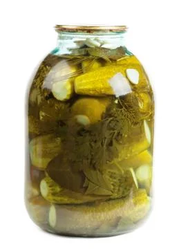 Jar of pickles Stock Photos