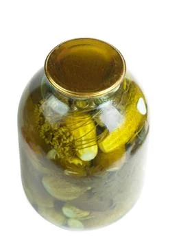 Jar of pickles Stock Photos