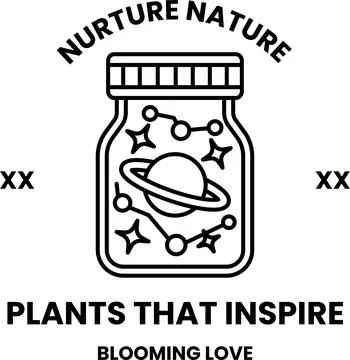 A jar with a planet inside of it Stock Illustration