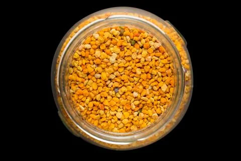Jar with pollen Foto stock