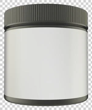 Jar Realistic 3D Rendering Mockup Template Stock Illustration