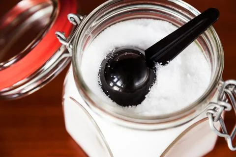 Jar With Salt Stock Photos