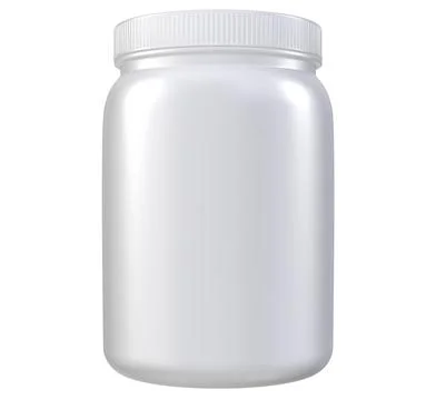 A jar is sitting on a white background Illustrazione stock