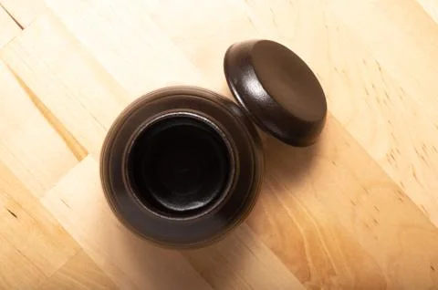 Jar on the table Foto stock