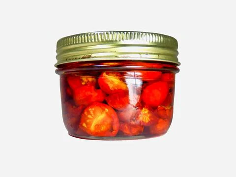 Jar of Tomatoes Stock Photos