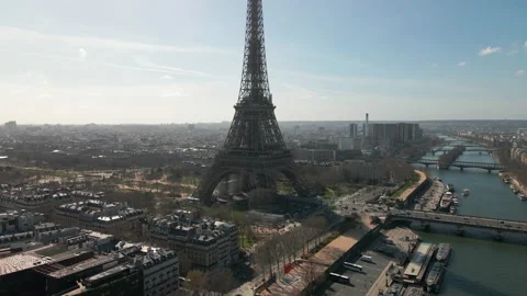 Jardin de la Tour Eiffel, Paris Stock Footage 178947287