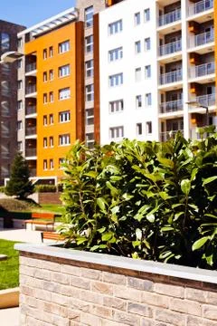 Jardiniere of bricks Stock Photos