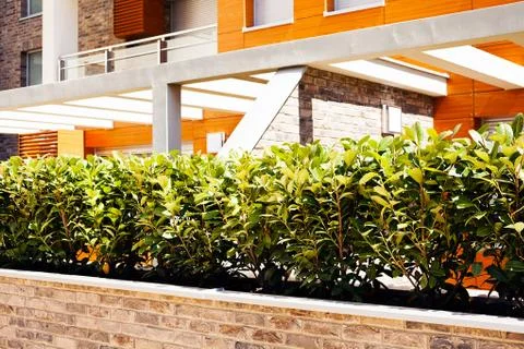 Jardiniere of bricks Stock Photos