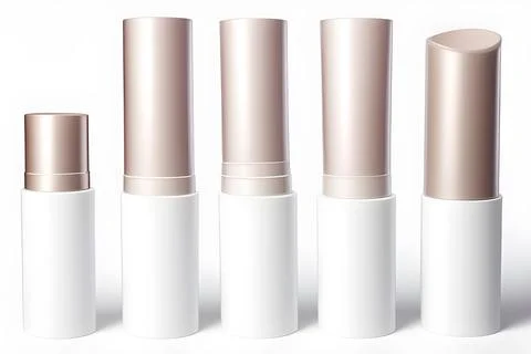 Jars and tubes of cosmetics, clean design for advertising, light background for Stock Illustration