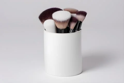 Jars and tubes of cosmetics, clean design for advertising, light background for Stock Illustration