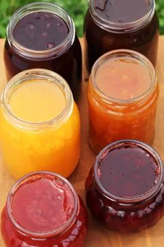 Jars with jam Stock Photos