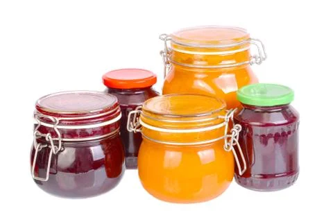 Jars of Jam Stock Photos