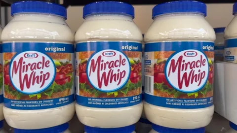 Jars of Kraft Original Miracle Whip Stock-Footage 242540944