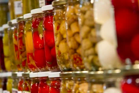 Jars of spices Stock Photos