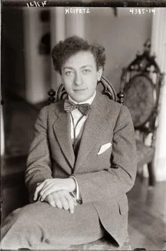 Jascha Heifetz. Foto stock