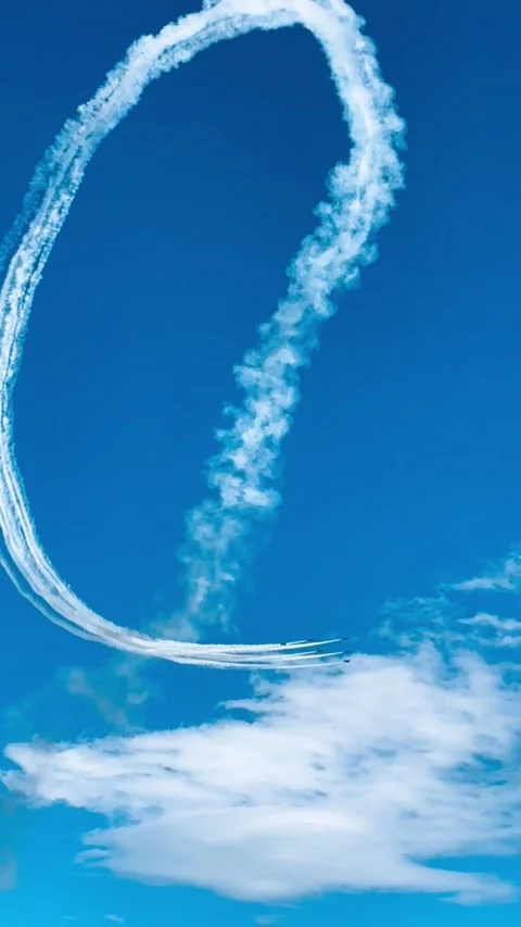 JASDF Blue Impulse Stock Footage 321405444