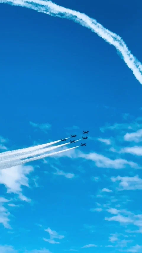 JASDF Blue Impulse Stock Footage 321902207