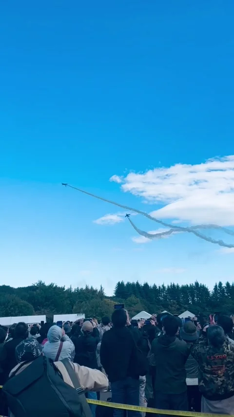 JASDF Blue Impulse Stock Footage 322030493