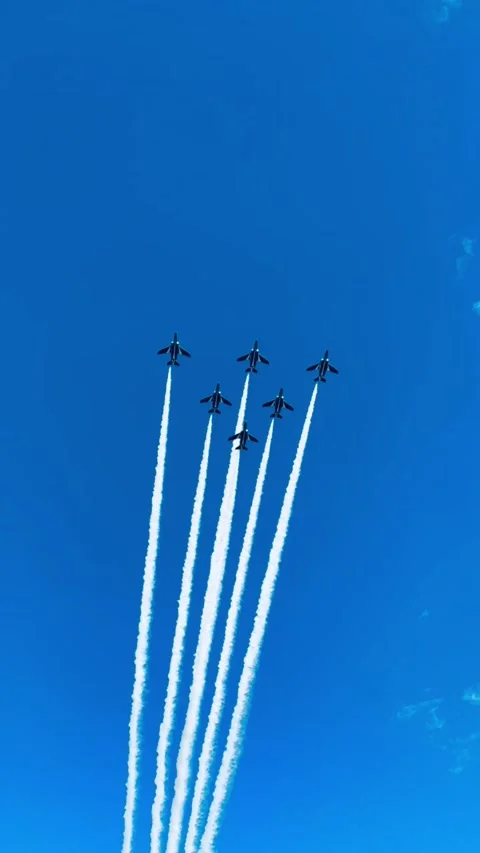 JASDF Blue Impulse Stock Footage 323153634