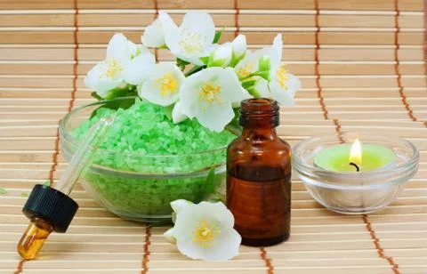 Jasmin bath Stock Photos