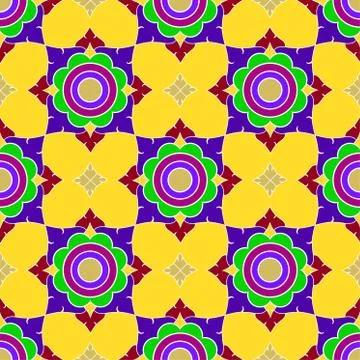 Jasmine colorful pattern Stock Illustration