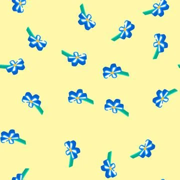 Jasmine flower spring isometric icon seamless pattern Stockillustratie