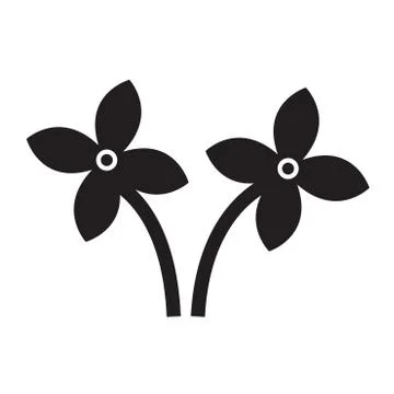 Jasmine icon Stock Illustration