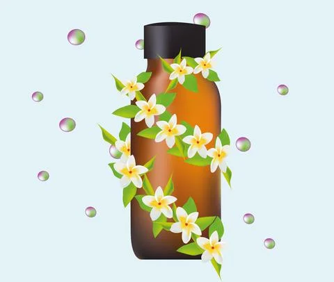 Jasmine oil Stock Illustration