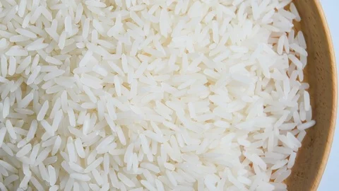Jasmine rice rotation Video stock 91976418