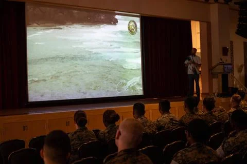 Jason MacDonald, an ocean safety program manager with Marine Corps Install... Stock Photos