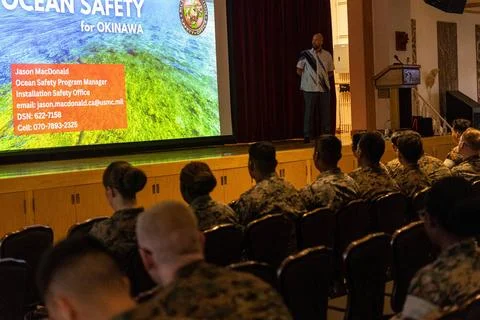 Jason MacDonald, an ocean safety program manager with Marine Corps Install... Stock Photos