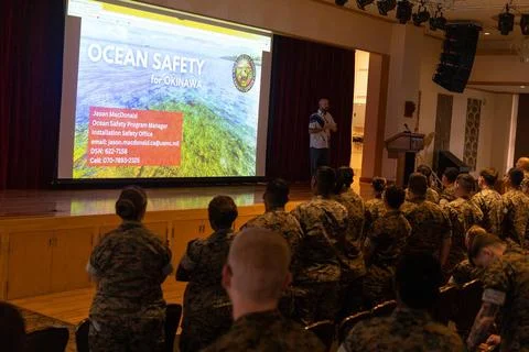 Jason MacDonald, an ocean safety program manager with Marine Corps Install... Stock Photos