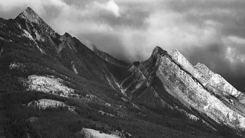 Jasper mountains Stock Photos