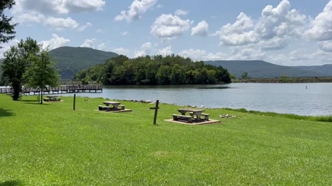 Jasper TN, USA - 2024, Aug 5: Marion County campground Stock Footage 281037883