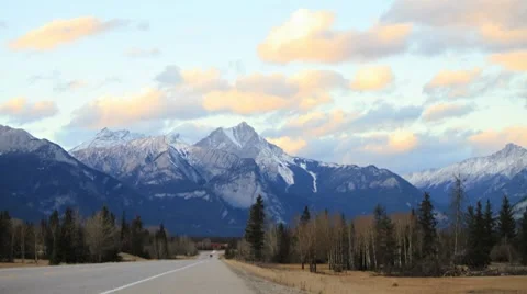 Jasper traffic timelapse wide Stock Footage 7753001