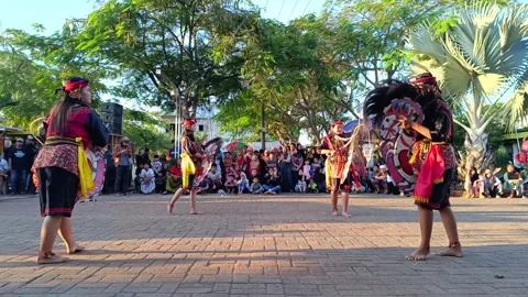 Jathilan dance performance Stock Footage 279432146