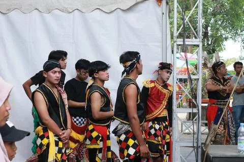 Jathilan/Kuda lumping dance performance Stock Photos