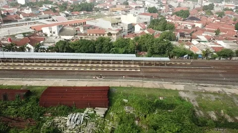 Jatibarang station Stock Footage 263345340