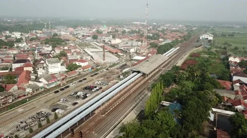 Jatibarang station Stock Footage 263345571