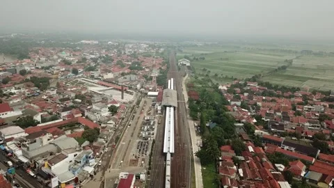 Jatibarang station Stock Footage 263345765
