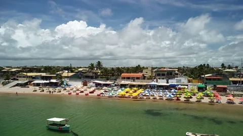 Jauá Beach (aerial image) Stock Footage 229974226