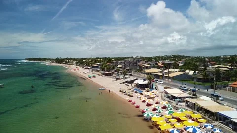 Jauá Beach (aerial image) Video stock 229974237