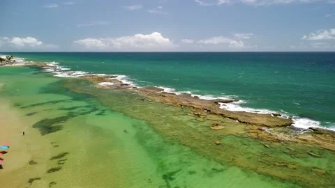 Jauá Beach (aerial image) Video stock 229974242