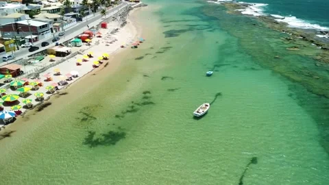 Jauá Beach (aerial image) Stock Footage 229975406