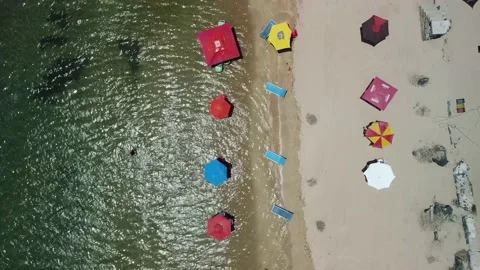 Jauá Beach (aerial image) Stock Footage 229975409