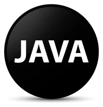 Java black round button Stock Illustration