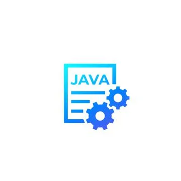 JAVA code vector icon Stockillustratie