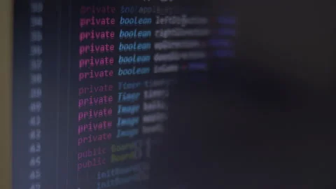 Java codes Stock Footage 133407381