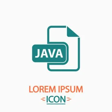 JAVA computer symbol Stock Illustration
