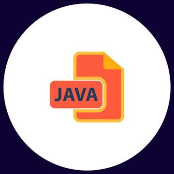 JAVA computer symbol Illustrazione stock